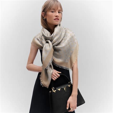 louis vuitton shawl shine|louis vuitton shawl ecru.